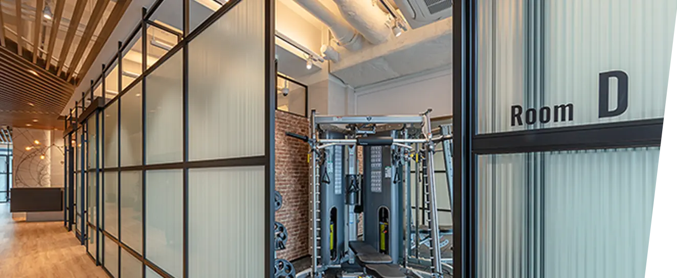 完全個室のトレーニングルーム「Room D」の内観写真