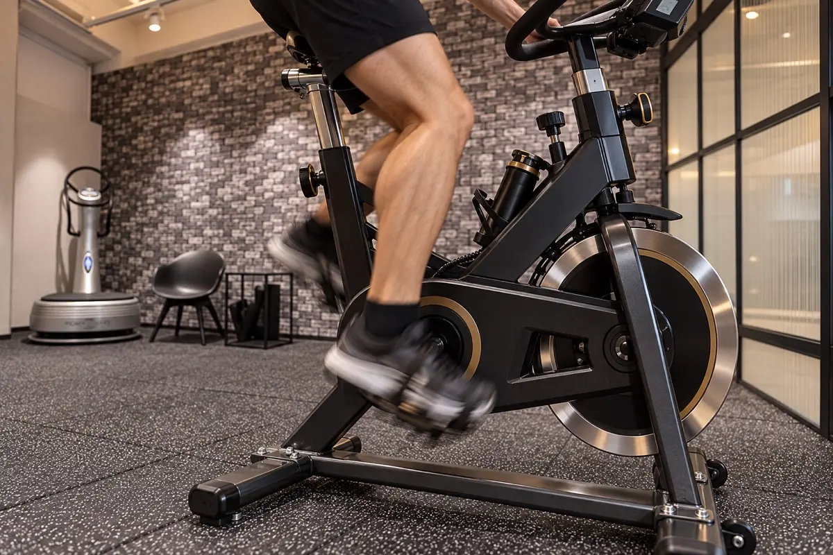 FRACTAL WORKOUTのスピンバイクによる有酸素運動